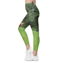 God's Creatures: Highland Cattle Leggings Straight Waist with Pockets - images on me