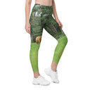God's Creatures: Highland Cattle Leggings Straight Waist with Pockets - images on me