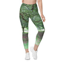 leggings - straight waist-Nature: Legendary Irish Castle Grounds Leggings Straight Waist with Pockets-1-images on me
