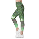 leggings - straight waist-Nature: Legendary Irish Castle Grounds Leggings Straight Waist with Pockets-2-images on me