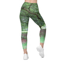 leggings - straight waist-Nature: Legendary Irish Castle Grounds Leggings Straight Waist with Pockets-6-images on me