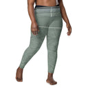 leggings - straight waist-Sports Talk: Play Tennis Rackets Leggings Straight Waist with Pockets-8-images on me