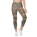 leggings - straight waist-Vibe: Cliffs of Moher Nature's Pattern Leggings Straight Waist with Pockets-1-images on me