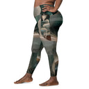 Vibe: Spiritual incense Leggings Straight Waist with Pockets - images on me