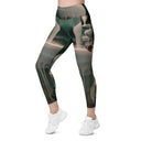 leggings - straight waist-Vibe: Spiritual incense Leggings Straight Waist with Pockets-2-images on me
