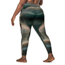Vibe: Spiritual incense Leggings Straight Waist with Pockets - images on me