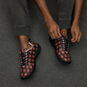 Holidays: Halloween Dark Lit Jack Sneakers for Men - Images On Me