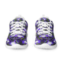 Front view of men’s sneakers featuring Castle Lobelias floral print captured at Dromoland Castle, County Clare, Ireland