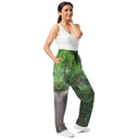 pants - wide-leg joggers-Explore: Legendary Irish Castle Secret Path Unisex Wide-leg Joggers-10-images on me