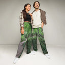 pants - wide-leg joggers-Explore: Legendary Irish Castle Secret Path Unisex Wide-leg Joggers-2-images on me