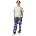 Nature: Irish Noble's Castle Lobelias Unisex Wide - leg Joggers - images on me