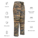 pants - wide-leg joggers-Vibe: Cliffs of Moher Nature's Pattern Unisex Wide-leg Joggers-3-images on me