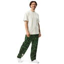 pants - wide-leg joggers-Vibe: Historic Scottish Highland Castle Garden Hedge and Flowers Unisex Wide-leg Joggers-5-images on me