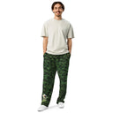 pants - wide-leg joggers-Vibe: Historic Scottish Highland Castle Garden Hedge and Flowers Unisex Wide-leg Joggers-7-images on me