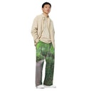 pants - wide-leg lightweight-Explore: Legendary Irish Castle Secret Path Unisex Wide-leg Pants-4-images on me