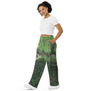 pants - wide-leg lightweight-Explore: Legendary Irish Castle Secret Path Unisex Wide-leg Pants-9-images on me
