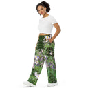 pants - wide-leg lightweight-Nature: Historic Scottish Highland Castle Garden Flowers Unisex Wide-leg Pants-5-images on me