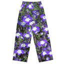 pants - wide-leg lightweight-Nature: Irish Noble's Castle Lobelias Unisex Wide-leg Pants-2-images on me