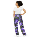 Nature: Irish Noble's Castle Lobelias Unisex Wide - leg Pants - images on me