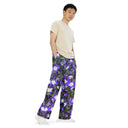 Nature: Irish Noble's Castle Lobelias Unisex Wide - leg Pants - images on me
