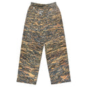 Back flat view of wide-leg lightweight pants with all-over Cliffs of Moher rock-layer pattern (Nature’s Pattern) by Images On Me.
