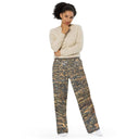 pants - wide-leg lightweight-Vibe: Cliffs of Moher Nature's Pattern Unisex Wide-leg Pants-10-images on me