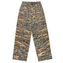 pants - wide-leg lightweight-Vibe: Cliffs of Moher Nature's Pattern Unisex Wide-leg Pants-2-images on me