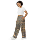 pants - wide-leg lightweight-Vibe: Cliffs of Moher Nature's Pattern Unisex Wide-leg Pants-5-images on me