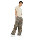 pants - wide-leg lightweight-Vibe: Cliffs of Moher Nature's Pattern Unisex Wide-leg Pants-6-images on me