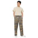 pants - wide-leg lightweight-Vibe: Cliffs of Moher Nature's Pattern Unisex Wide-leg Pants-8-images on me
