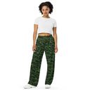 pants - wide-leg lightweight-Vibe: Historic Scottish Highland Castle Hedge Unisex Wide-leg Pants-2-images on me