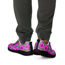 Nature: Victoria Island Dahlias Sneakers for Men - black soles - images on me