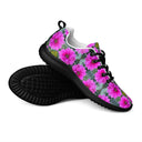 Nature: Victoria Island Dahlias Sneakers for Men - black soles - images on me