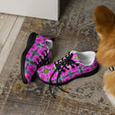 Nature: Victoria Island Dahlias Sneakers for Women - black soles - images on me