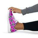 Nature: Victoria Island Dahlias Sneakers for Women - white soles - images on me