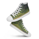 shoes - high top canvas-Explore: Scotland's Highland Hills High Top Canvas Shoes for Men-2-images on me