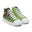 shoes - high top canvas-God's Creatures: Highland Cattle High Top Canvas Shoes for Men-10-images on me
