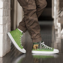 shoes - high top canvas-God's Creatures: Highland Cattle High Top Canvas Shoes for Men-11-images on me