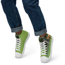 shoes - high top canvas-God's Creatures: Highland Cattle High Top Canvas Shoes for Men-13-images on me