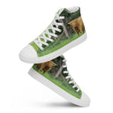 shoes - high top canvas-God's Creatures: Highland Cattle High Top Canvas Shoes for Men-16-images on me