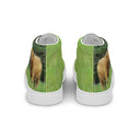 shoes - high top canvas-God's Creatures: Highland Cattle High Top Canvas Shoes for Men-2-images on me