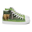 shoes - high top canvas-God's Creatures: Highland Cattle High Top Canvas Shoes for Men-8-images on me