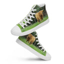shoes - high top canvas-God's Creatures: Highland Cattle High Top Canvas Shoes for Women-1-images on me