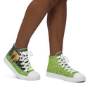 shoes - high top canvas-God's Creatures: Highland Cattle High Top Canvas Shoes for Women-11-images on me