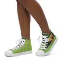 shoes - high top canvas-God's Creatures: Highland Cattle High Top Canvas Shoes for Women-15-images on me
