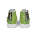 shoes - high top canvas-God's Creatures: Highland Cattle High Top Canvas Shoes for Women-2-images on me