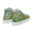 Nature: Loch Ness Poppies High Top Canvas Shoes for Men - images on me