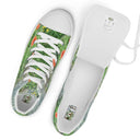 Nature: Loch Ness Poppies High Top Canvas Shoes for Men - images on me