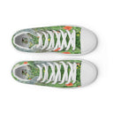 Nature: Loch Ness Poppies High Top Canvas Shoes for Men - images on me