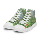 Nature: Loch Ness Poppies High Top Canvas Shoes for Men - images on me
